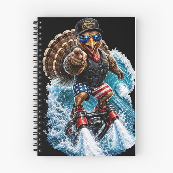 Item preview, Patriotic Flyboard Turkey Surfing Design designed and sold by FREENATION2026.