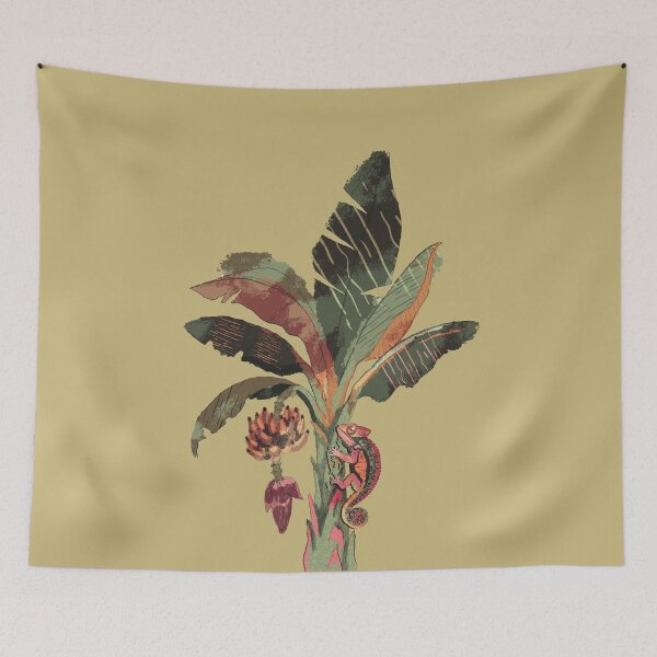 Item preview, Summer Banana Tree and Chameleon designed and sold by ellealsopaints.