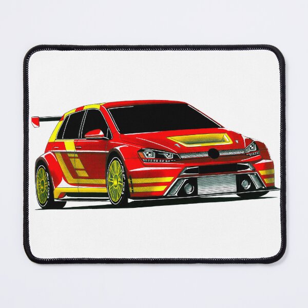 Item preview, Exclusive drawing legendary germany racing car red and yellow hot hatchback GT TRC with 4 culinder turbo engine designed and sold by Cars23.