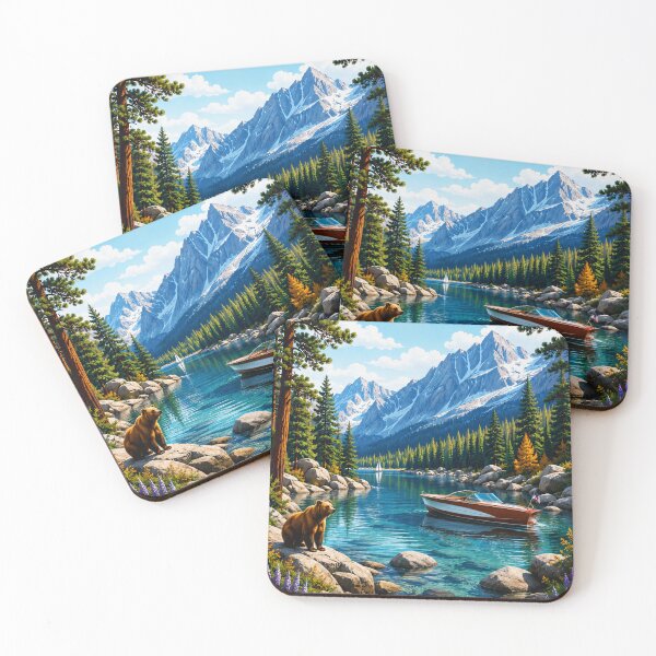 Artikelvorschau, Lake Tahoe Retro Reisedruck entworfen und verkauft von HomeLivingCo.