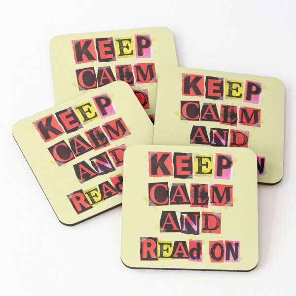 Item preview, Keep Calm And Read On Ransom Note Style designed and sold by d247.