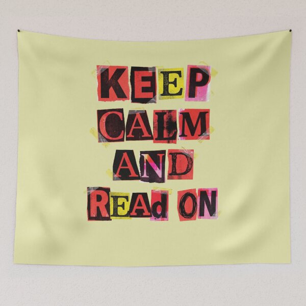 Item preview, Keep Calm And Read On Ransom Note Style designed and sold by d247.