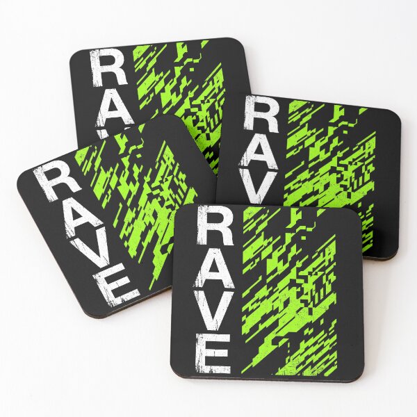 Item preview, Neon Glitch Rave Streetwear Typography designed and sold by TeNovaStudio ⭐⭐⭐⭐⭐.