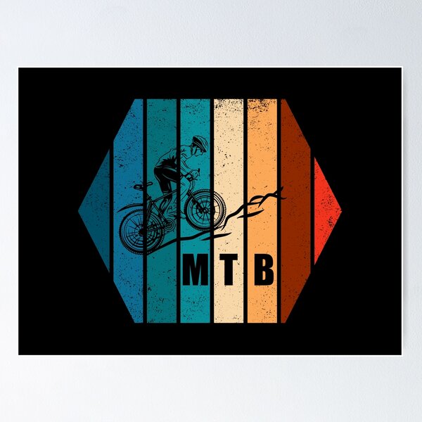 Item preview, Vintage Downhill Mountain Bike Rider Cool Mtb Riding Trails designed and sold by Alexaltay.