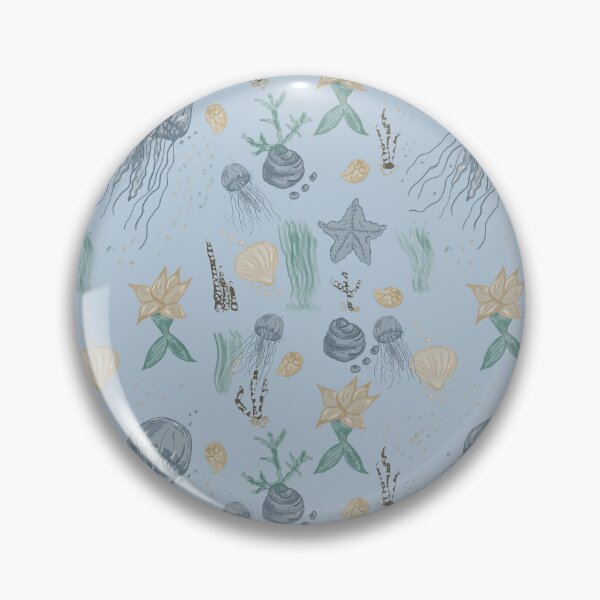 Item preview, Dreamy Jellyfish Ocean Pattern – Coastal Blue Aesthetic designed and sold by GleiciLeal.