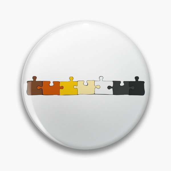 Item preview, Bear Puzzle Pieces Pride Flag designed and sold by HarveyHandcraftsandDesigns.