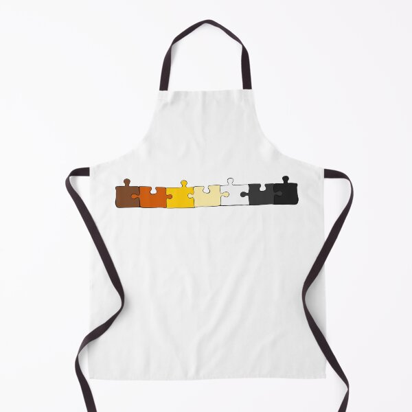 Item preview, Bear Puzzle Pieces Pride Flag designed and sold by HarveyHandcraftsandDesigns.