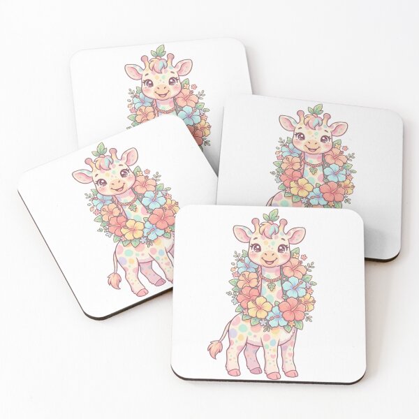 Item preview, Cute Tropical Giraffe with Flowers designed and sold by MyshopnameSell.