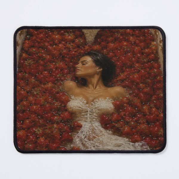 Item preview, Strawberry Serenity | Dreamy Strawberry Bath Art designed and sold by PrincessArte.