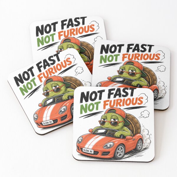 Item preview, Not Fast Not Furious T-Shirt | Funny Turtle Racer designed and sold by Golden Era Studio.