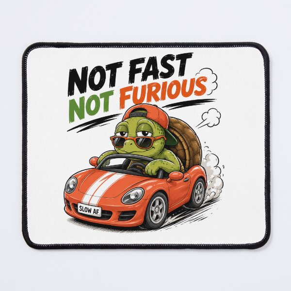 Item preview, Not Fast Not Furious T-Shirt | Funny Turtle Racer designed and sold by JustResultsCo.