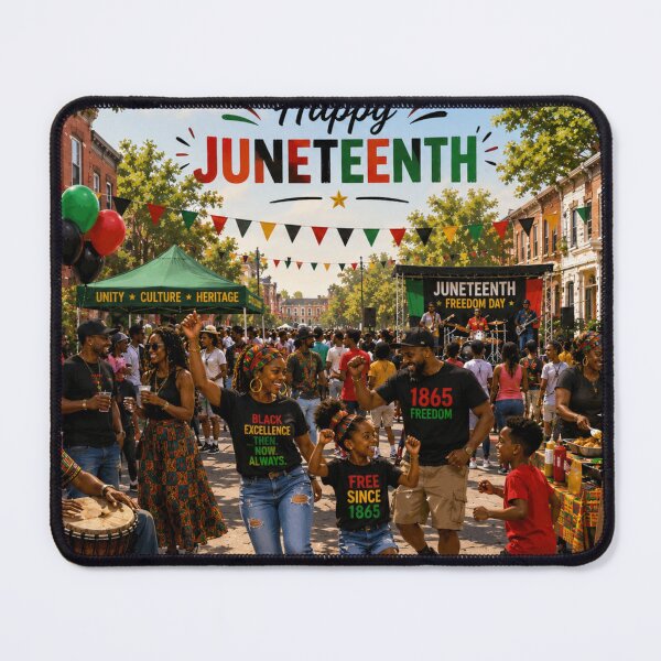 Item preview, Happy Juneteenth designed and sold by Resilient Roots Customs Oakland.