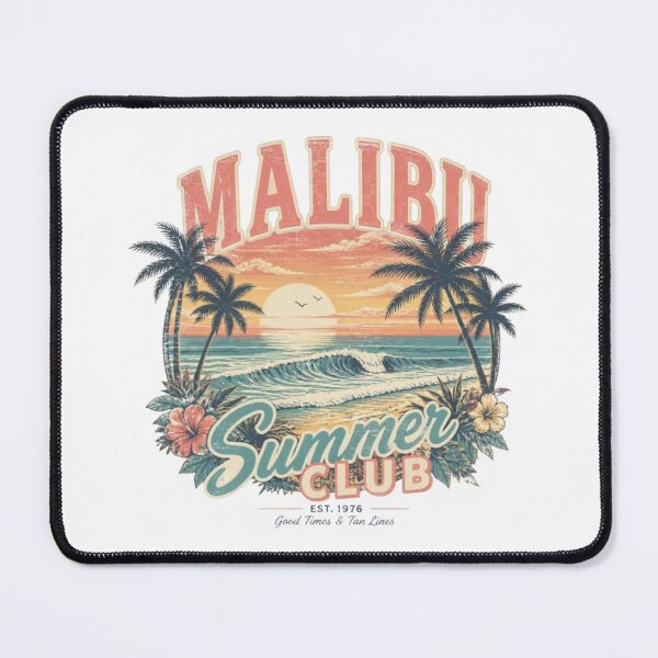 Item preview, Malibu Summer Club Vintage Tee designed and sold by Stylestickers55.