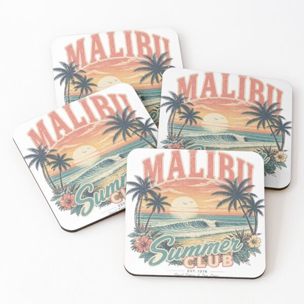 Item preview, Malibu Summer Club Vintage Tee designed and sold by Stylestickers55.