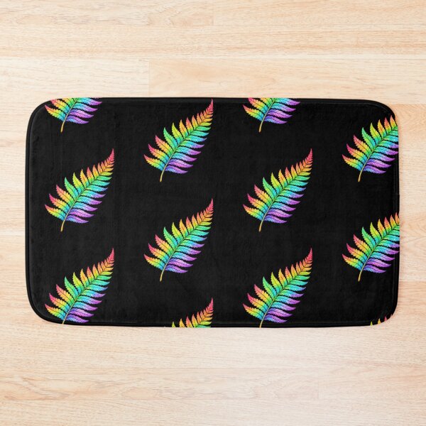 Item preview, Rainbow Fern Leaf Colorful Nature Art designed and sold by jgvisualarts.
