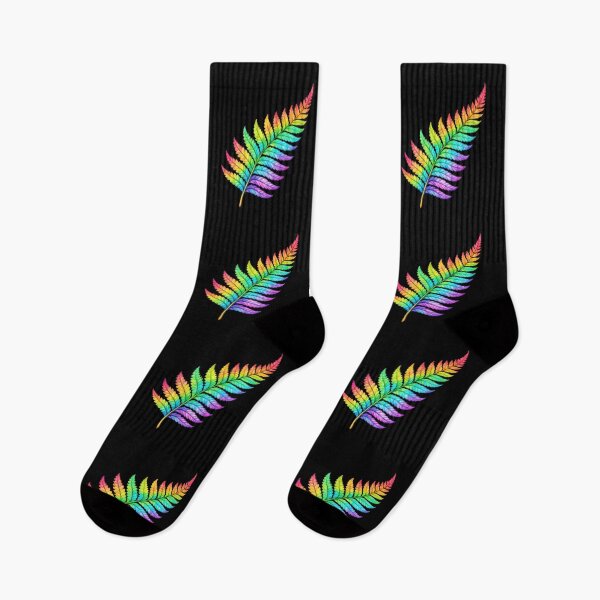 Item preview, Rainbow Fern Leaf Colorful Nature Art designed and sold by jgvisualarts.