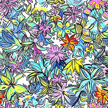 Artwork thumbnail, Abstract Flower Pattern by ViaARTfactory
