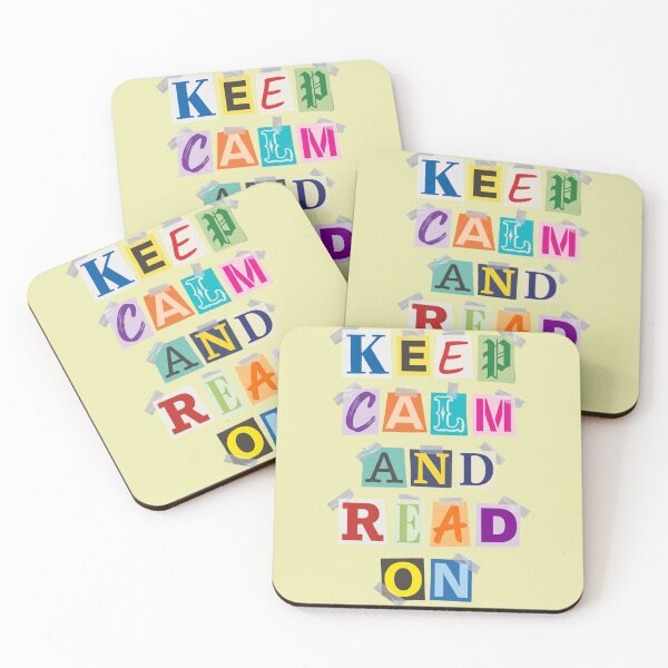 Item preview, Keep Calm And Read On Ransom Note Book Lover designed and sold by d247.