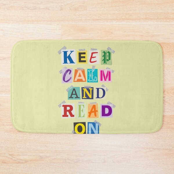 Item preview, Keep Calm And Read On Ransom Note Book Lover designed and sold by d247.