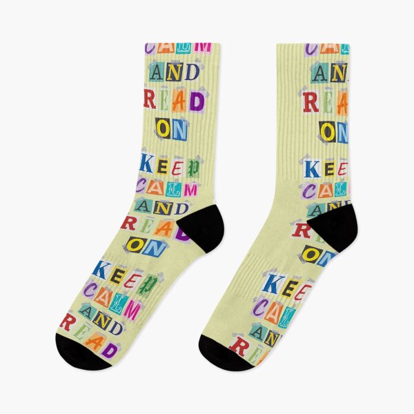 Item preview, Keep Calm And Read On Ransom Note Book Lover designed and sold by d247.