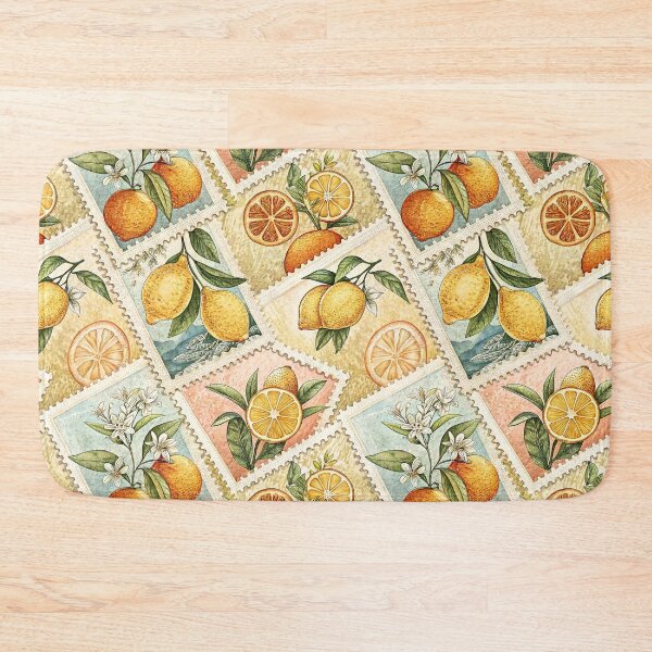 Item preview, Vintage Citrus Postage Stamp designed and sold by Petal & Pattern Co.