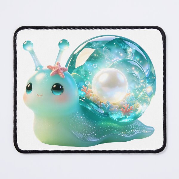 Item preview, Emerald Snail - Mermaid Pearl Ocean Secret designed and sold by ABYSSLAB.