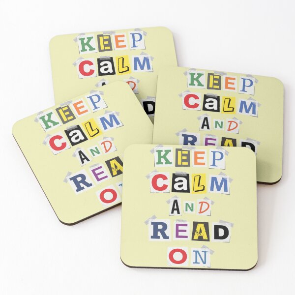 Item preview, Keep Calm and Read On Ransom Note Book Lover designed and sold by d247.
