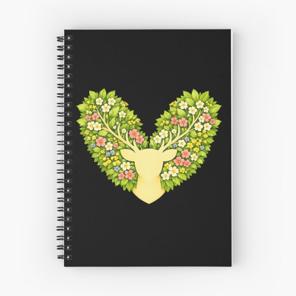 Item preview, Floral Deer Silhouette — Spring Botanical Wildlife Art designed and sold by ArtoryWorks.