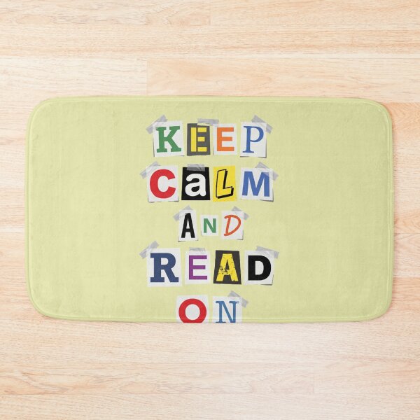 Item preview, Keep Calm and Read On Ransom Note Book Lover designed and sold by d247.