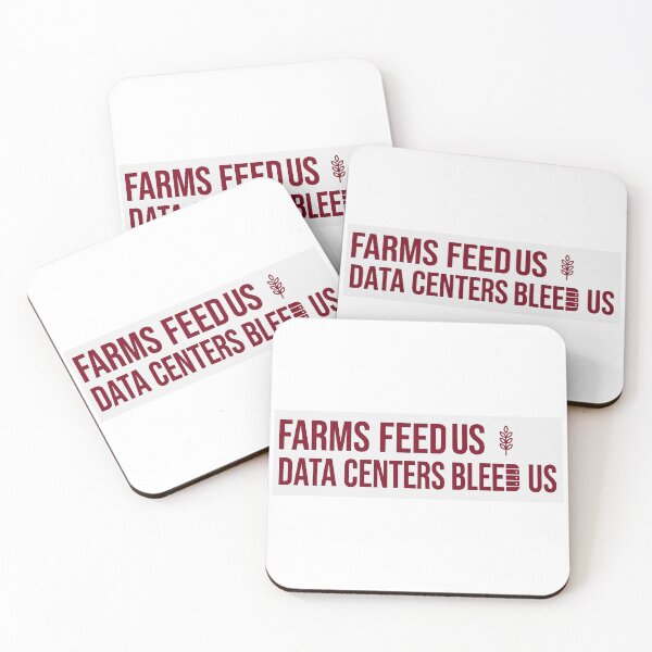 Item preview, Farms Feed Us | Data Centers Bleed Us designed and sold by ToyoTees.
