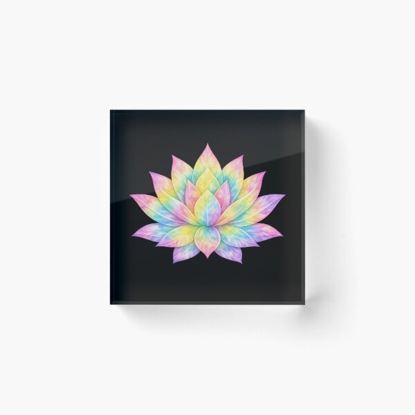 Item preview, Rainbow Lotus Flower Colorful Mandala Art designed and sold by jgvisualarts.