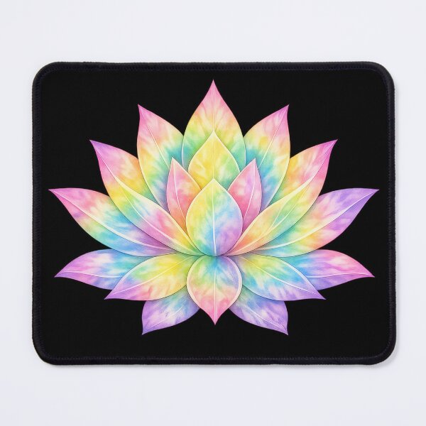 Item preview, Rainbow Lotus Flower Colorful Mandala Art designed and sold by jgvisualarts.