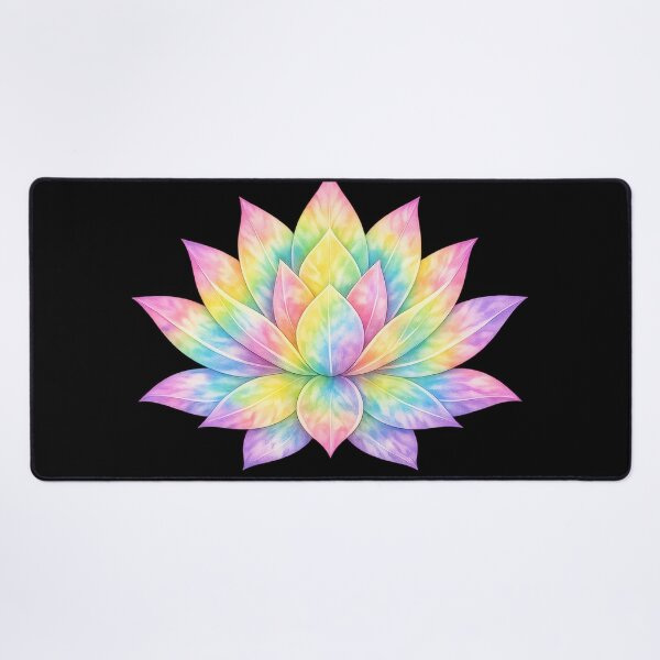 Item preview, Rainbow Lotus Flower Colorful Mandala Art designed and sold by jgvisualarts.