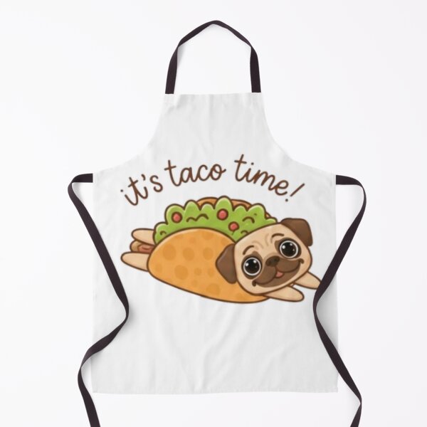 Item preview, It’s Taco Time Pug Sticker -Pug Taco designed and sold by Bud the Pug & Friends .