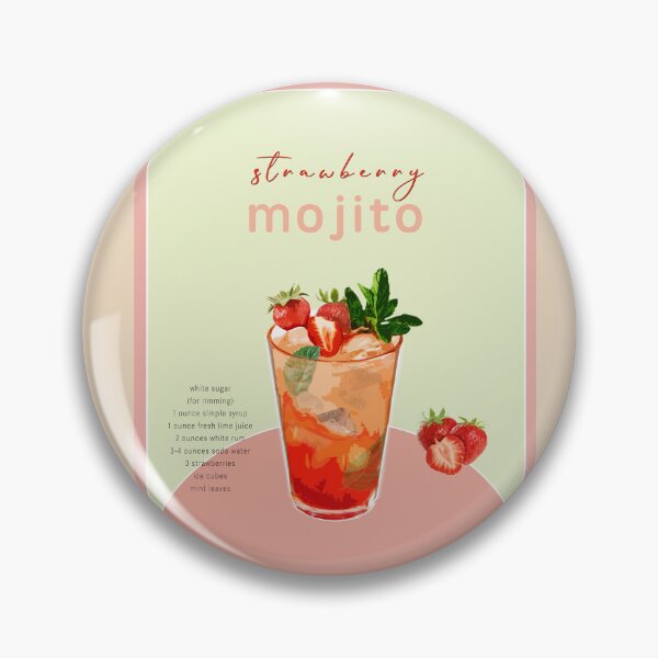 Item preview, Strawberry Mojito Coctail Recipe designed and sold by FanitsaArt.