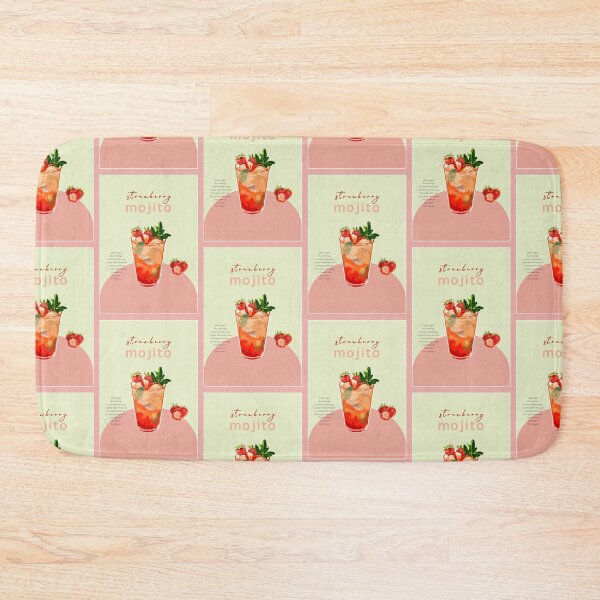 Item preview, Strawberry Mojito Coctail Recipe designed and sold by FanitsaArt.