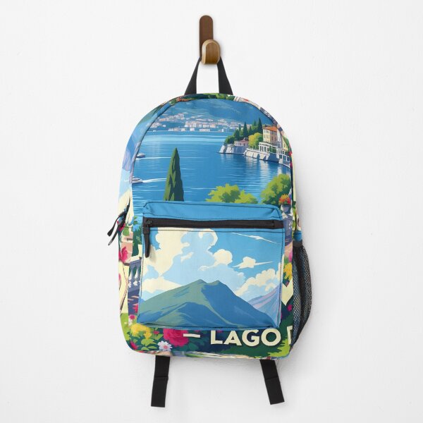 Item preview, Tremezzo, Lago di Como, Italy: Vintage-Style Painterly Travel Poster designed and sold by LSVart.