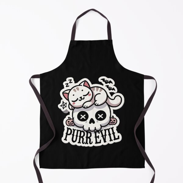 Item preview, Purr Evil Cute Goth Cat Halloween Kawaii Skull designed and sold by Navuniverse.