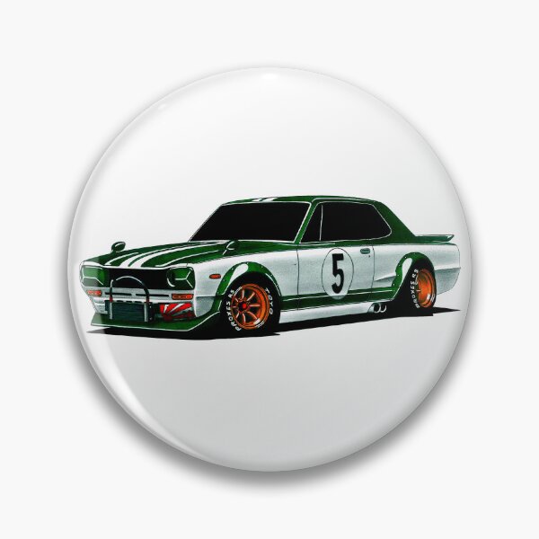 Item preview, Exclusive drawing legendary classic modified jdm sport car Hakosuka C10 Coupe S20 2.0L Inline-6 designed and sold by Cars23.