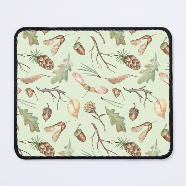 Item preview, Autumn Forest Findings Pattern on Green designed and sold by Flowersforbear.