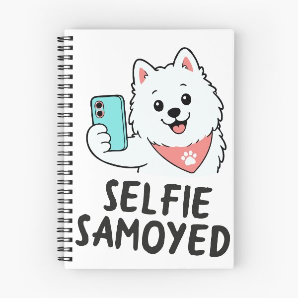 Item preview, Selfie Samoyed Stickers Cozy Dog Tee designed and sold by RedStreamStudio.