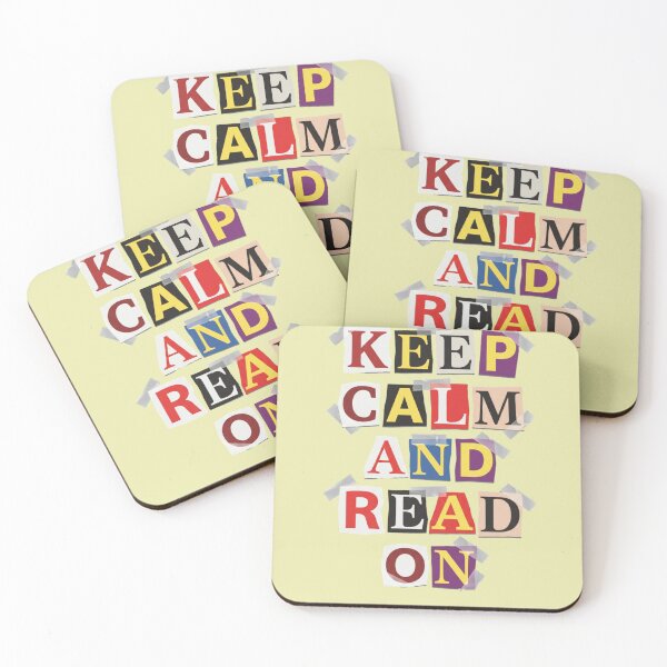 Item preview, Keep Calm And Read On Book Lover Ransom Note designed and sold by d247.