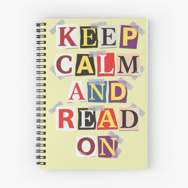 Item preview, Keep Calm And Read On Book Lover Ransom Note designed and sold by d247.