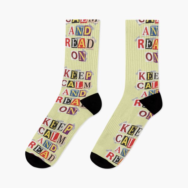 Item preview, Keep Calm And Read On Book Lover Ransom Note designed and sold by d247.