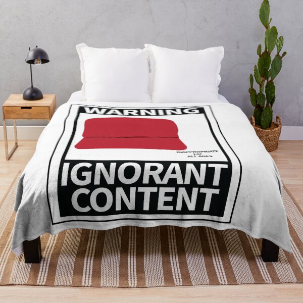 Aperçu de l'œuvre Avertissement relatif au contenu MAGA créée et vendue par All in Good Fun.