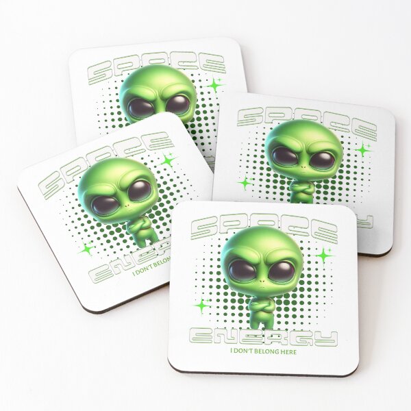 Item preview, Space Energy Alien | Funny Introvert Alien Design | I Don't Belong Here | Cute UFO Character | Nerd Geek Humor | Sci-fi t-shirt designed and sold by Fernhaven.