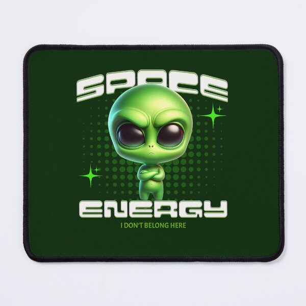 Item preview, Space Energy Alien | Funny Introvert Alien Design | I Don't Belong Here | Cute UFO Character | Nerd Geek Humor | Sci-fi t-shirt designed and sold by Fernhaven.