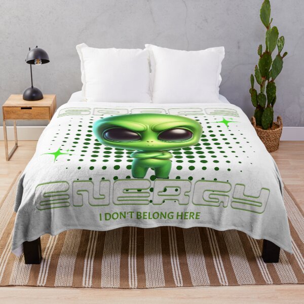 Item preview, Space Energy Alien | Funny Introvert Alien Design | I Don't Belong Here | Cute UFO Character | Nerd Geek Humor | Sci-fi t-shirt designed and sold by Fernhaven.