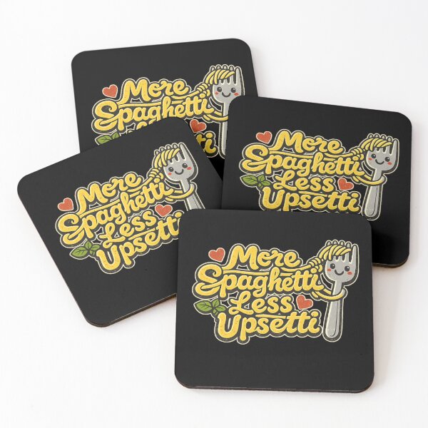 Item preview, More Spaghetti Less Upsetti, Funny Retro Pasta Lover. designed and sold by HiPatti.