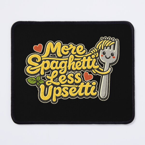 Item preview, More Spaghetti Less Upsetti, Funny Retro Pasta Lover. designed and sold by HiPatti.